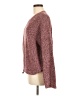 Lou & Grey Tweed Burgundy Pullover Sweater Size M - photo 5