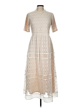 chinese dress ladies Polagram On Cloud Nine Bubble White Midi Dress  Ruby Idol Apparel