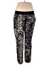 River Island 100% Viscose Animal Print Gold Active Pants Size 18 - photo 1