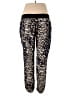 River Island 100% Viscose Animal Print Gold Active Pants Size 18 - photo 2