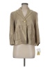 MICHAEL Michael Kors 100% Linen Metallic Gold Blazer Size 6 - photo 1
