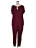 Assorted Brands Solid Burgundy Jumpsuit Size XL - photo 2