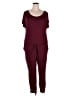 Assorted Brands Solid Burgundy Jumpsuit Size XL - photo 1
