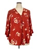 Torrid 100% Polyester Burgundy Kimono Size 2X Plus (2) - photo 1