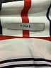 Tome 100% Silk Stripes Silver Long Sleeve Silk Top Size M - photo 6