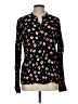 Set Floral Black Long Sleeve Blouse Size 10 - photo 1