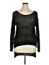 Sans Souci Metallic Black Pullover Sweater Size L - photo 1