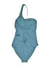 Red Carter Solid Blue One Piece Swimsuit Size M (estimated) - photo 2