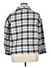 Shein Curve 100% Polyester Plaid Silver 3/4 Sleeve Blouse Size 14 Plus (1) - photo 2
