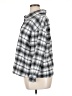 Shein Curve 100% Polyester Plaid Silver 3/4 Sleeve Blouse Size 14 Plus (1) - photo 5