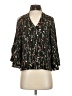 Design Lab Lord & Taylor 100% Polyester Black 3/4 Sleeve Blouse Size XS - photo 1