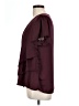 Hazel 100% Polyester Burgundy Short Sleeve Blouse Size L - photo 5