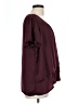 Hazel 100% Polyester Burgundy Short Sleeve Blouse Size L - photo 4
