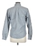 Unbranded Chevron-herringbone Gray Long Sleeve Button-Down Shirt Size M - photo 2