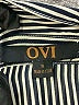 OVI Stripes Silver Long Sleeve Blouse Size S - photo 7