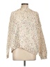 Unbranded 100% Polyester Tweed Ivory Pullover Sweater Size L - photo 1