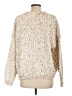 Unbranded 100% Polyester Tweed Ivory Pullover Sweater Size L - photo 2
