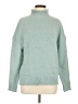 Zesica Solid Teal Turtleneck Sweater Size M - photo 1
