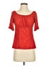 Intermix Red Short Sleeve Blouse Size XS (estimated) - photo 1