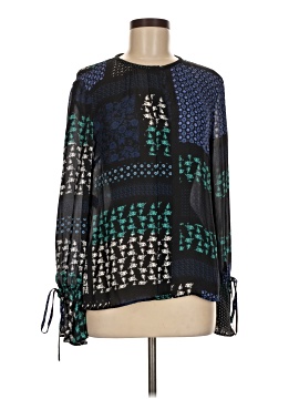 Derek Lam 10 Crosby Long Sleeve Silk Top
