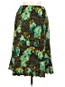 Assorted Brands Print Green Casual Skirt Size M - photo 1
