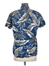 Assorted Brands 100% Cotton Tropical Blue Short Sleeve Button-Down Shirt Size M - photo 2