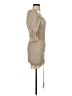 Blush 100% Polyester Tweed Tan Cocktail Dress Size S - photo 4