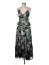 NSR 100% Polyester Paisley Green Cocktail Dress Size M - photo 1