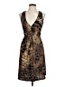 Connected Apparel Animal Print Brown Cocktail Dress Size L (estimated) - photo 1