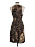 Connected Apparel Animal Print Brown Cocktail Dress Size L (estimated) - photo 2