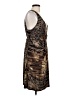 Connected Apparel Animal Print Brown Cocktail Dress Size L (estimated) - photo 4
