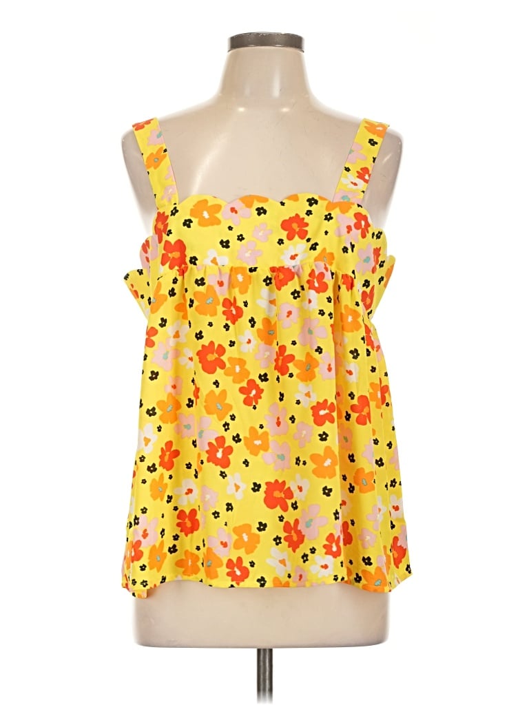 Emily Wonder Sleeveless Blouse In Yellow