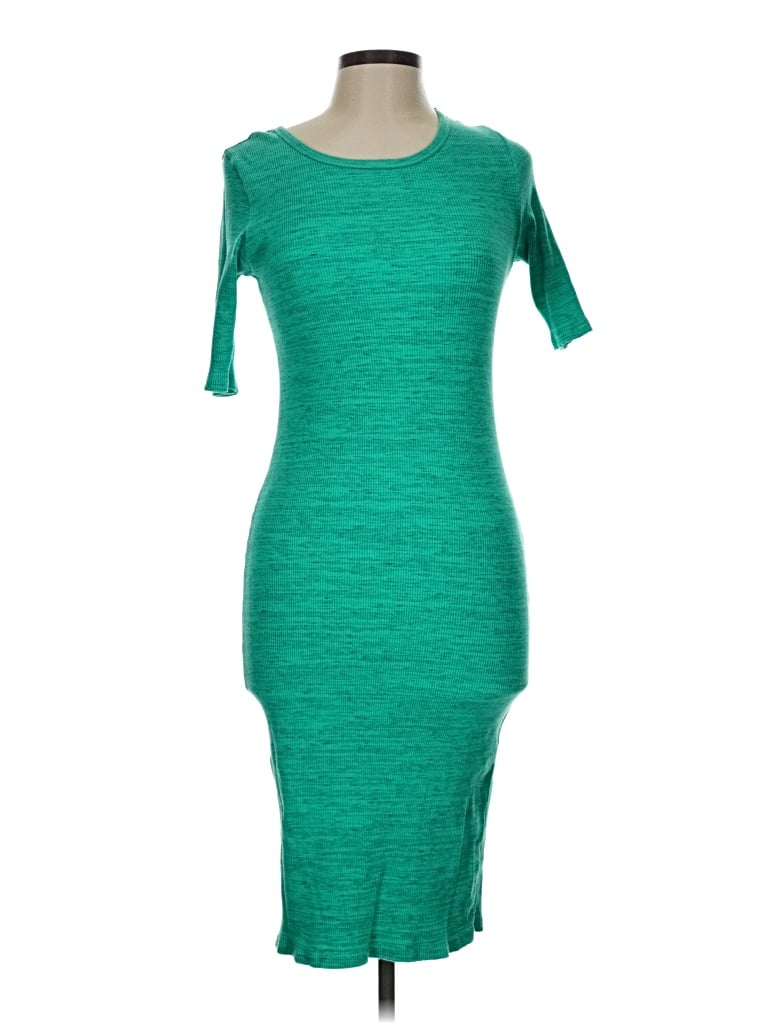 Pre-owned Lularoe Casual Dress In Green