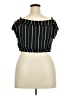 Express One Eleven Black Short Sleeve Top Size L - photo 2