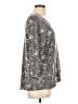 Chico's Paisley Silver 3/4 Sleeve T-Shirt Size Lg (2) - photo 4