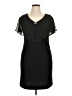 SLNY Solid Black Casual Dress Size 14 - photo 1