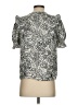 Who What Wear 100% Polyester Gray Short Sleeve Blouse Size XS - photo 2