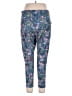 Unbranded Floral Blue Active Pants Size 1X - photo 2