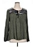 Rewind 100% Rayon Green Long Sleeve Blouse Size XL - photo 1