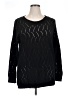 Unbranded 100% Polyester Chevron-herringbone Black Pullover Sweater Size 1X - photo 1