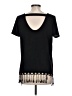 New Directions Black Short Sleeve Top Size L - photo 2