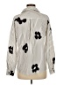 Shein Animal Print Ivory Long Sleeve Blouse Size 6 - photo 2