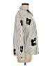 Shein Animal Print Ivory Long Sleeve Blouse Size 6 - photo 4