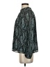 J.Crew Factory Store 100% Polyester Paisley Teal Long Sleeve Blouse Size S - photo 5