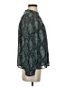 J.Crew Factory Store 100% Polyester Paisley Teal Long Sleeve Blouse Size S - photo 4