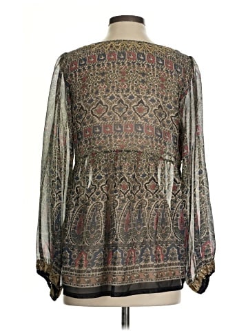 Joie Long Sleeve Silk Top (view 2)