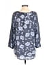 Fred David Blue 3/4 Sleeve Blouse Size S - photo 2