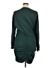 Shein Solid Green Casual Dress Size XL - photo 2