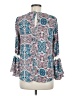 Hippie Rose Teal Long Sleeve Blouse Size M - photo 2