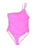 Unbranded Solid Pink One Piece Swimsuit Size L - photo 1